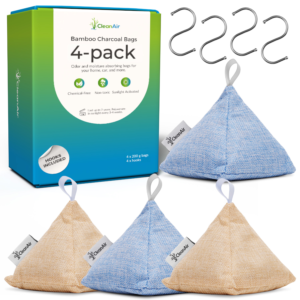 4-Pack Activated Bamboo Charcoal Bags